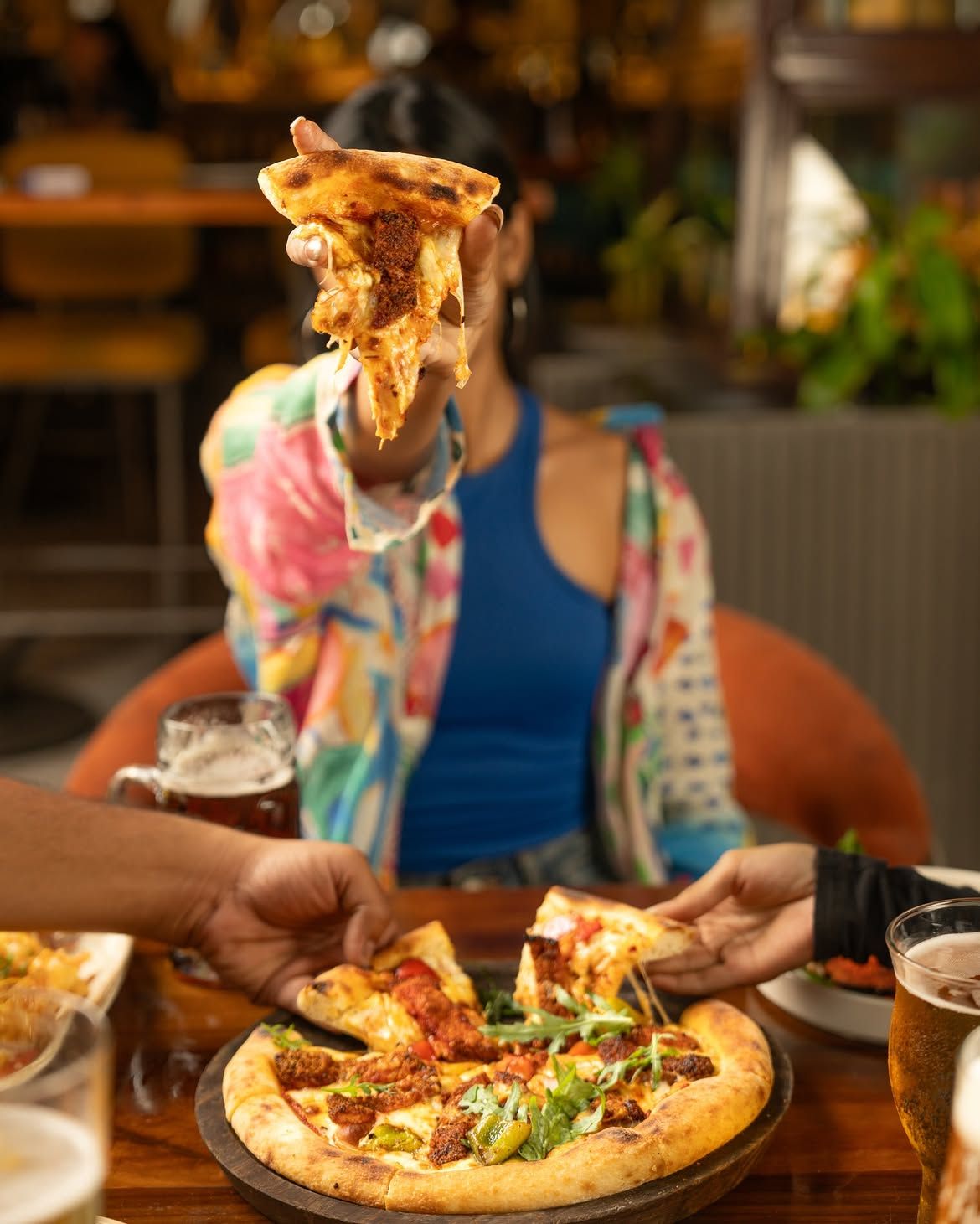 Sharing a pizza